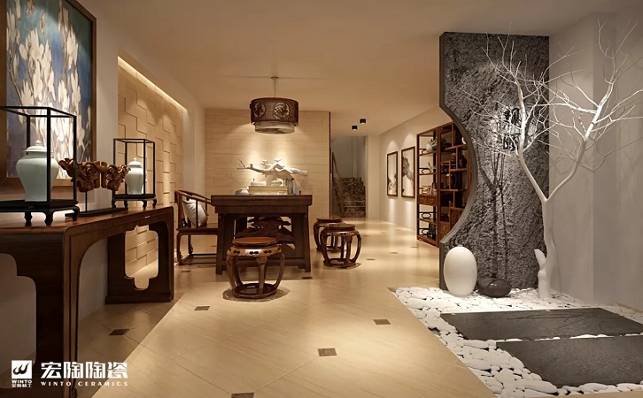 最流行的客厅瓷砖粉色视频APP黄下载效果图