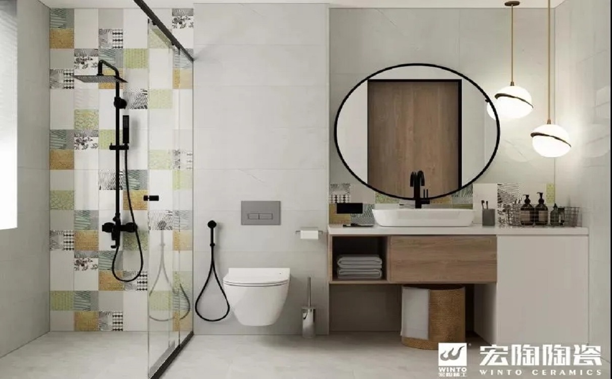 瓷片粉色视频APP黄下载铺贴效果图